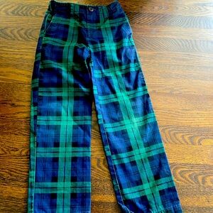 Blue and green plaid pants (holiday)